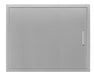 Brushed stainless steel rectangular access panel with flush mount design and slim vertical handle on the right side.