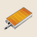 Rectangular ceramic infrared burner with glowing orange surface, designed for high heat and efficient outdoor grilling.