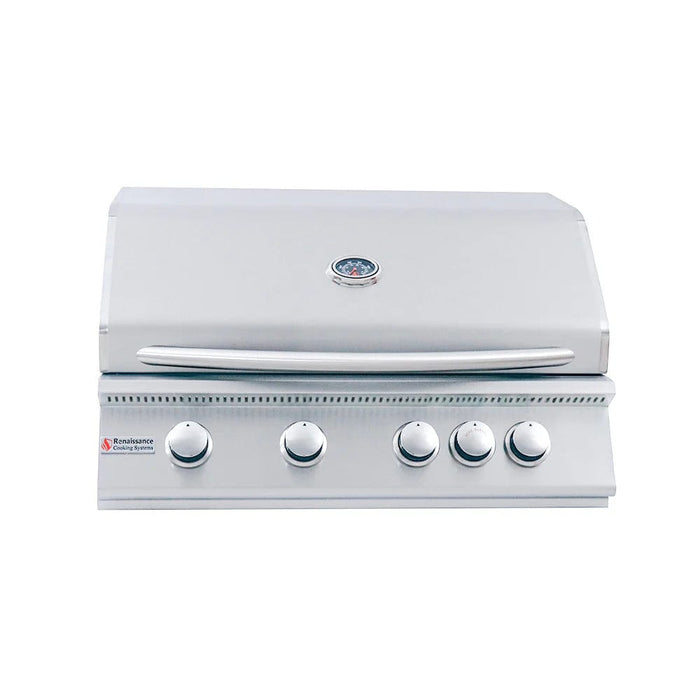 RCS Premier Series 32" 4-Burner Freestanding Grill With Rear Infrared Burner