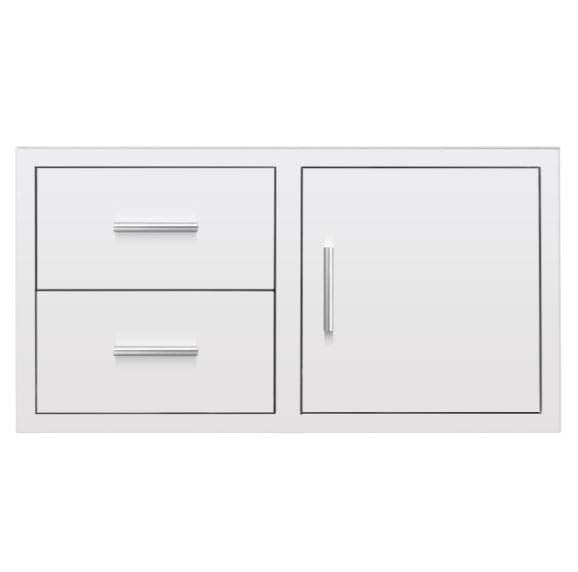 Summerset 42 Inch Two Drawer & Access Door Combo With Hidden Hinge