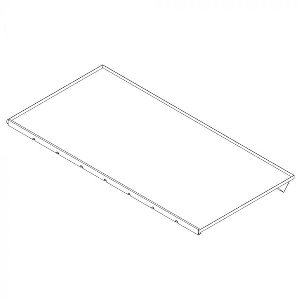 Superior Drain Pan With 1-Inch Stainless Steel Decorative Face Exterior For WRE3000 Fireplaces
