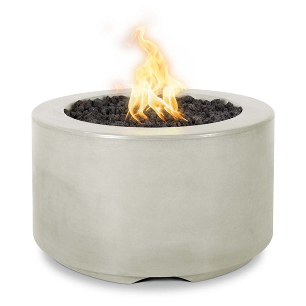 The Outdoor Plus 32" Round Florence Fire Pit - GFRC Concrete - Liquid Propane Gas