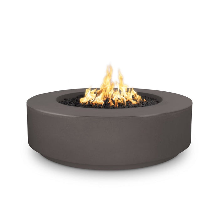 The Outdoor Plus 42" Round Florence Fire Pit - 12" Tall-  GFRC Concrete - Natural Gas