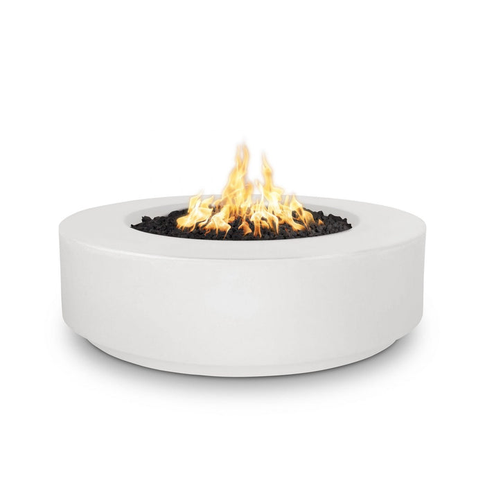 The Outdoor Plus 42" Round Florence Fire Pit - 12" Tall-  GFRC Concrete - Natural Gas