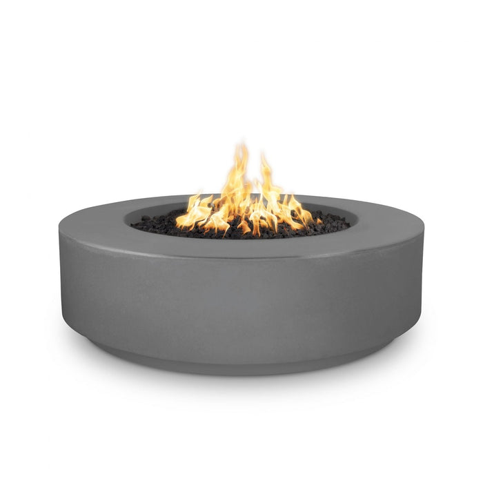 The Outdoor Plus 42" Round Florence Fire Pit - 12" Tall-  GFRC Concrete - Natural Gas