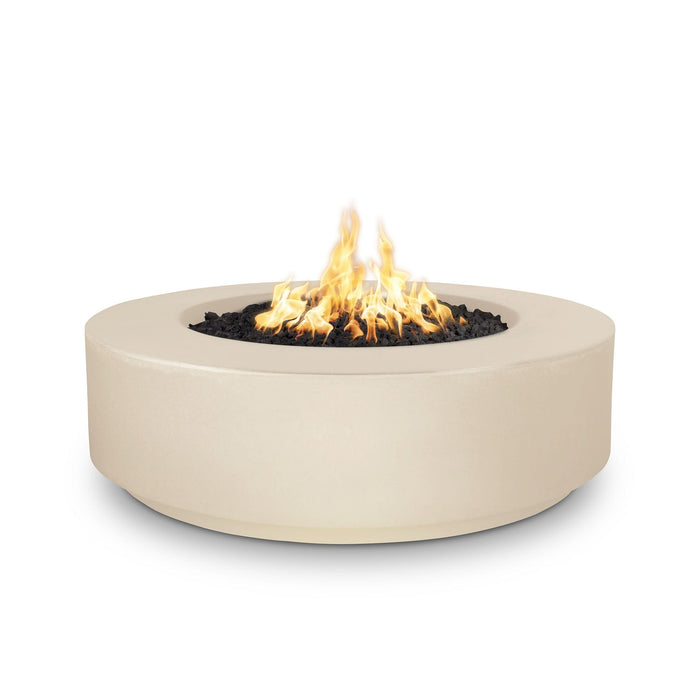 The Outdoor Plus 42" Round Florence Fire Pit - 12" Tall-  GFRC Concrete - Natural Gas