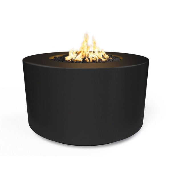 The Outdoor Plus 42" Round Florence Fire Pit - 24" Tall-  GFRC Concrete - Liquid Propane Gas