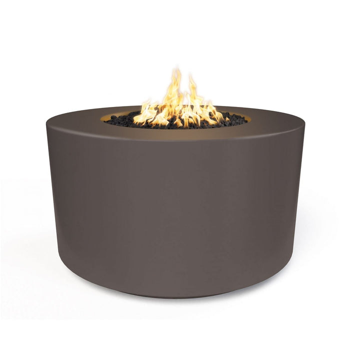 The Outdoor Plus 42" Round Florence Fire Pit - 24" Tall-  GFRC Concrete - Natural Gas