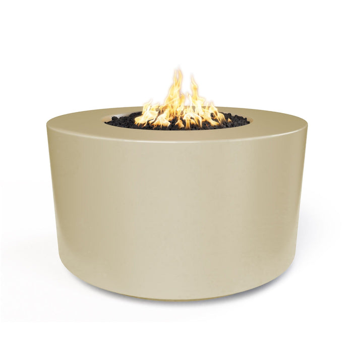 The Outdoor Plus 42" Round Florence Fire Pit - 24" Tall-  GFRC Concrete - Natural Gas