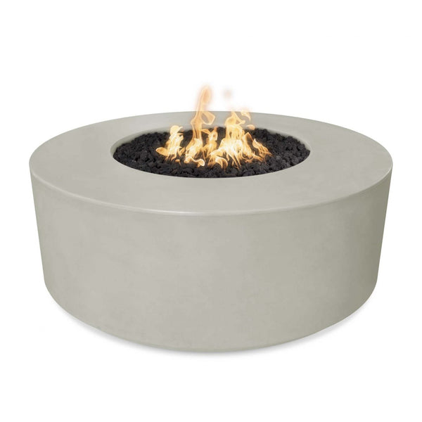 The Outdoor Plus 72" Round Florence Fire Pit - 20" Tall-  GFRC Concrete - Liquid Propane Gas