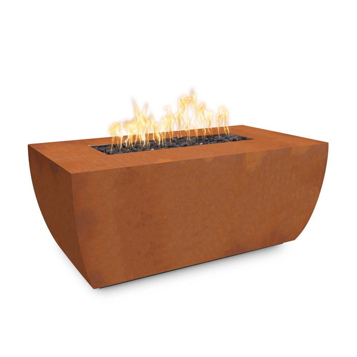 The Outdoor Plus Rectangular Avalon Fire Pit - 24" Tall - Metal Collection - Natural Gas