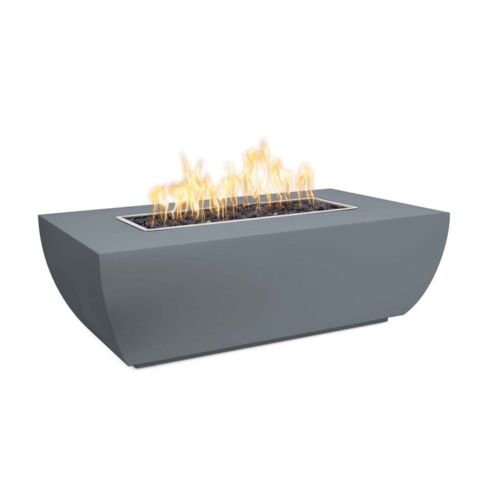 The Outdoor Plus Avalon 48” Rectangular  Fire Pit - 15" Tall - Powder Coated Metal