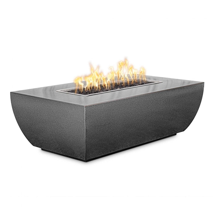 The Outdoor Plus Avalon 48” Rectangular  Fire Pit - 15" Tall - Powder Coated Metal