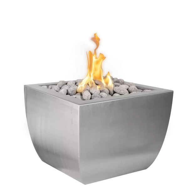 The Outdoor Plus Avalon 30" Square Tall Fire Pit - Metal Collection