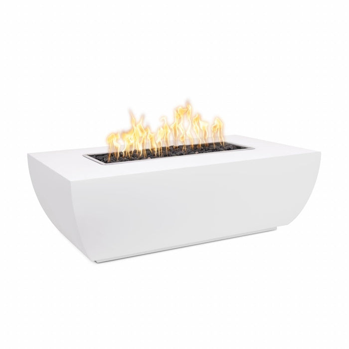 The Outdoor Plus Avalon 48” Rectangular  Fire Pit - 15" Tall - Powder Coated Metal