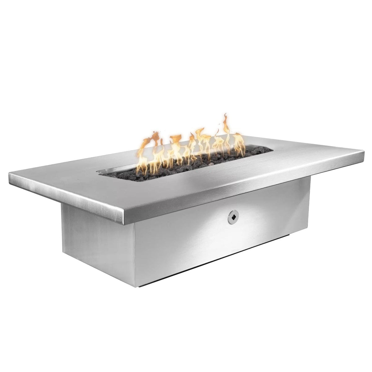 The Outdoor Plus Fremont Fire Table - Stainless Steel — Shop Backyard ...