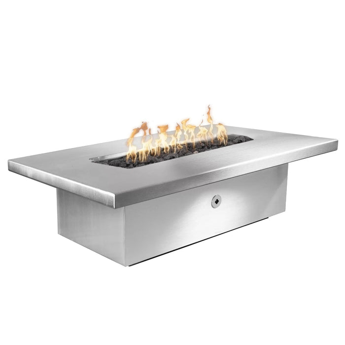The Outdoor Plus Fremont Fire Table - Stainless Steel