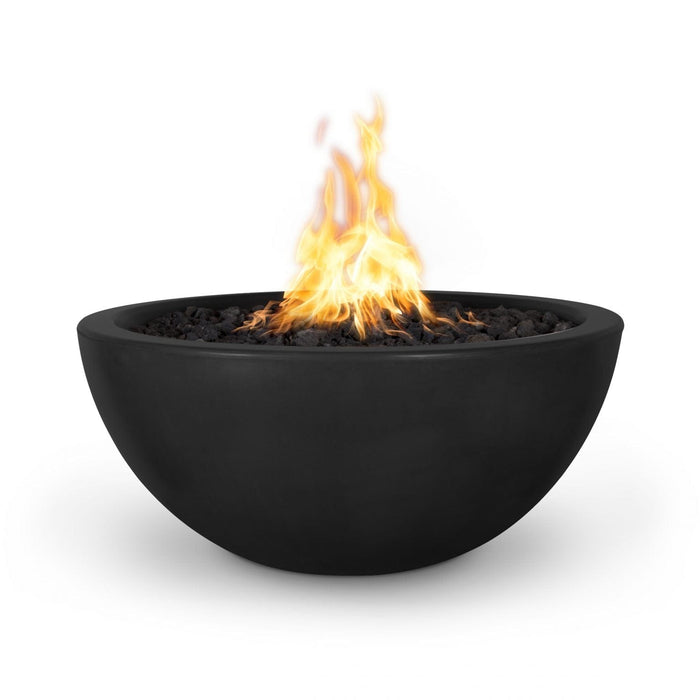 The Outdoor Plus 38" Round Luna Fire Pit - GFRC Concrete - Liquid Propane Gas