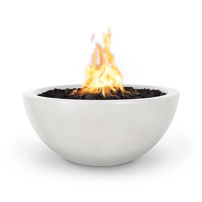 The Outdoor Plus 38" Round Luna Fire Pit - GFRC Concrete - Liquid Propane Gas