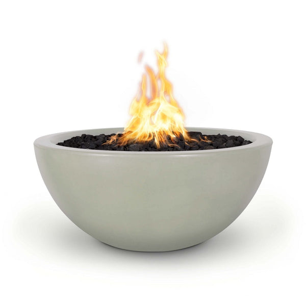 The Outdoor Plus 30" Round Luna Fire Pit - GFRC Concrete - Liquid Propane Gas