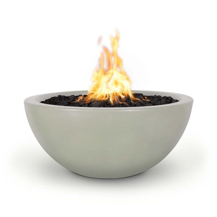 The Outdoor Plus 38" Round Luna Fire Pit - GFRC Concrete - Liquid Propane Gas