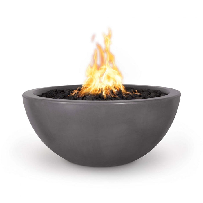 The Outdoor Plus 38" Round Luna Fire Pit - GFRC Concrete - Liquid Propane Gas