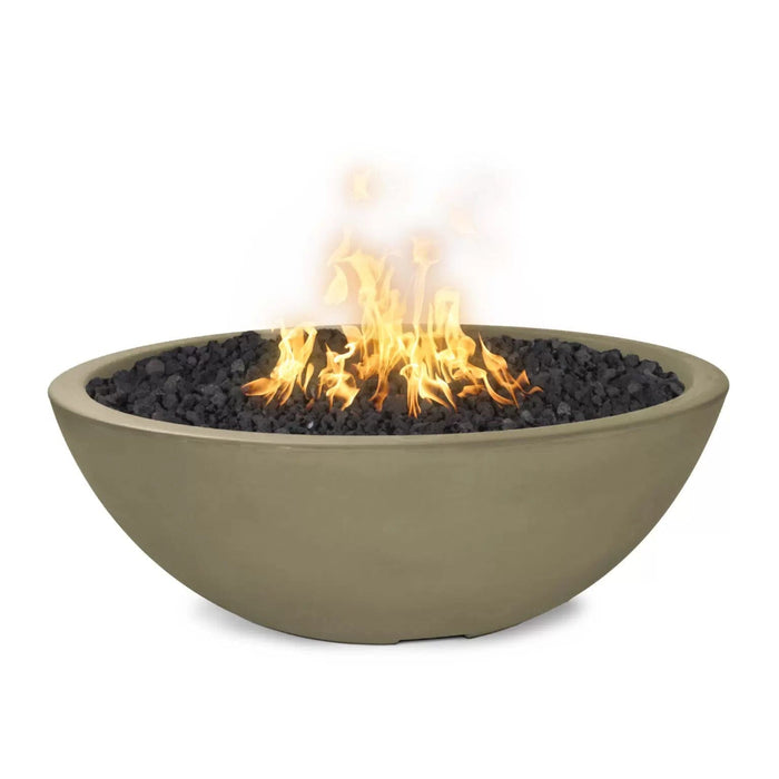 The Outdoor Plus 48” Sedona Fire Pit – Narrow Ledge - GFRC Concrete - Liquid Propane Gas