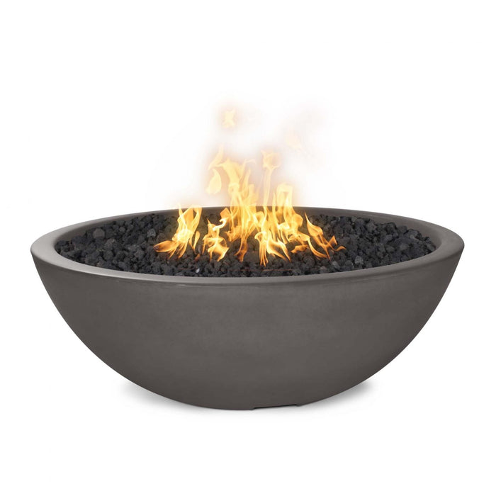 The Outdoor Plus 48” Sedona Fire Pit – Narrow Ledge - GFRC Concrete - Liquid Propane Gas