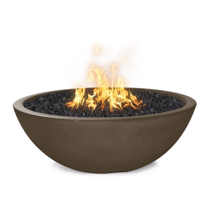 The Outdoor Plus 48” Sedona Fire Pit – Narrow Ledge - GFRC Concrete - Liquid Propane Gas