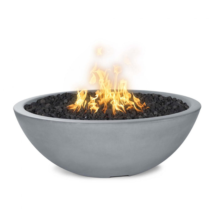 The Outdoor Plus 48” Sedona Fire Pit – Narrow Ledge - GFRC Concrete - Liquid Propane Gas