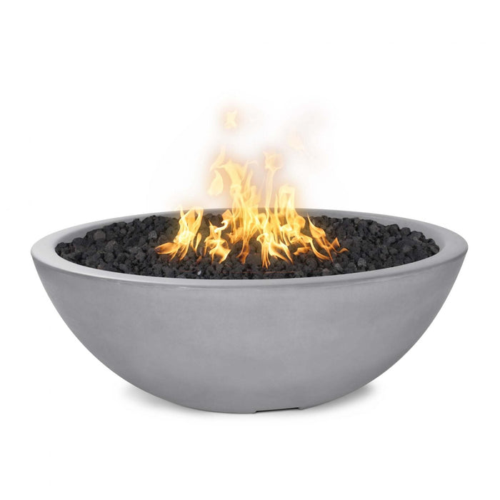 The Outdoor Plus 48” Sedona Fire Pit – Narrow Ledge - GFRC Concrete - Liquid Propane Gas