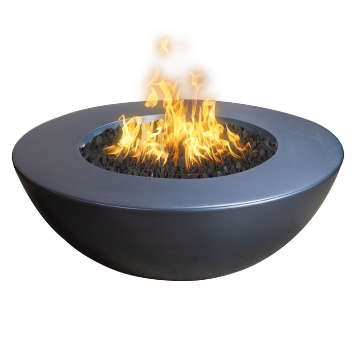 The Outdoor Plus 48” Sedona Fire Pit – Wide Ledge - GFRC Concrete - Liquid Propane Gas