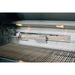 American Made Grills Alturi rotisserie system with infrared rear burner, interior cooking lights, and stainless steel grates