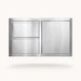 American Made Grills 36-inch stainless steel outdoor kitchen storage combo with two drawers and single access door