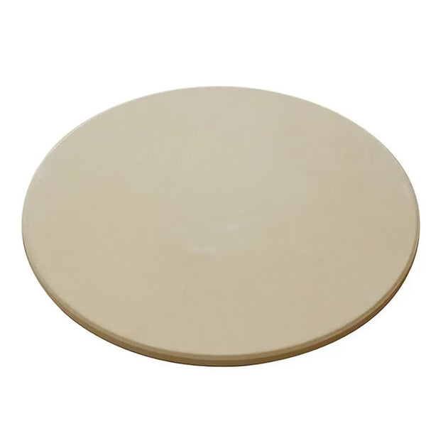 Kokomo 14-inch round pizza stone for kamado ceramic grills on a white background.