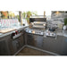 Kokomo Grills door and drawer combo installed in built-in outdoor kitchen island