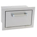 Kokomo Grills built-in stainless steel paper towel holder with enclosed door and handle