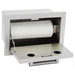 Kokomo Grills outdoor kitchen paper towel holder open with paper towel roll installed