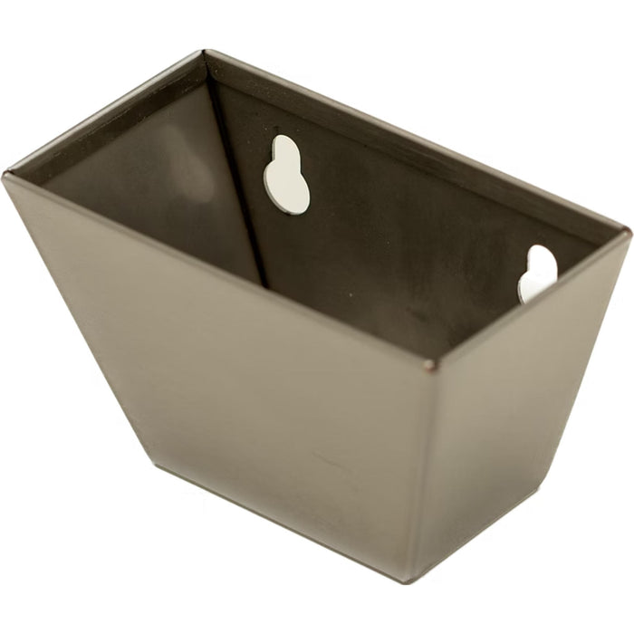 Close-up of detachable stainless steel cap catcher for Kokomo Grills outdoor kitchen bottle opener