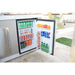 Kokomo Grills built-in outdoor refrigerator installed in outdoor kitchen with beverage storage