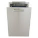 Kokomo Grills outdoor kitchen pull-out trash bin drawer partially open with stainless steel built-in enclosure