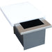 Kokomo Grills Built-In Trash Chute with Cutting Board showing removable cutting board and trash chute opening