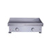 Le Griddle Commercial Series 75 30-inch gas griddle with 3mm stainless steel cooking plate, dual control knobs, and front view