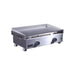 Le Griddle Commercial Series 75 stainless steel gas griddle OML75C3 with flat cooking surface and dual burner controls, angled view