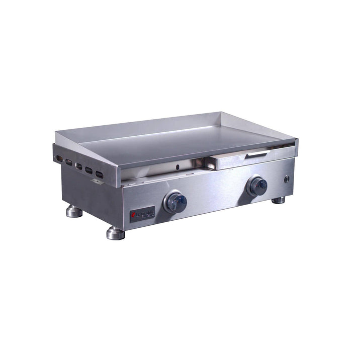 Le Griddle Commercial Series 75 30-inch gas griddle with partially extended right-side grease collection tray