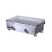 Le Griddle Commercial Series 75 gas griddle with two front grease trays, stainless steel cooking plate, and dual control knobs