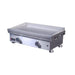 Le Griddle Commercial Series 75 stainless steel gas griddle OML75C3 showing cooking plate, ventilated front panel, and adjustable feet