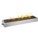Napoleon 48-Inch Linear Patioflame GPFL48 stainless steel gas fire pit burner kit with Topaz glass media and flames