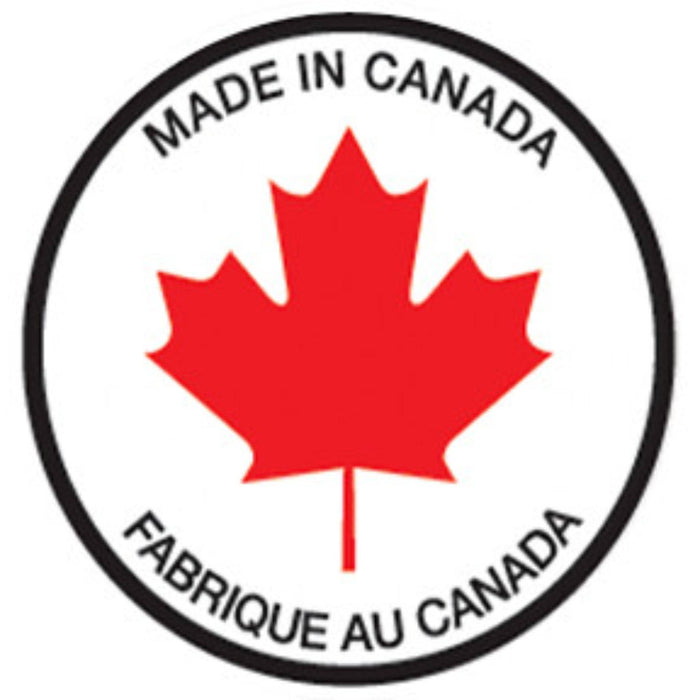 Napoleon Made in Canada badge featuring a red maple leaf and bilingual Canadian manufacturing emblem.