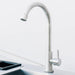 Stainless steel faucet and sink on Summerset outdoor beverage and prep station